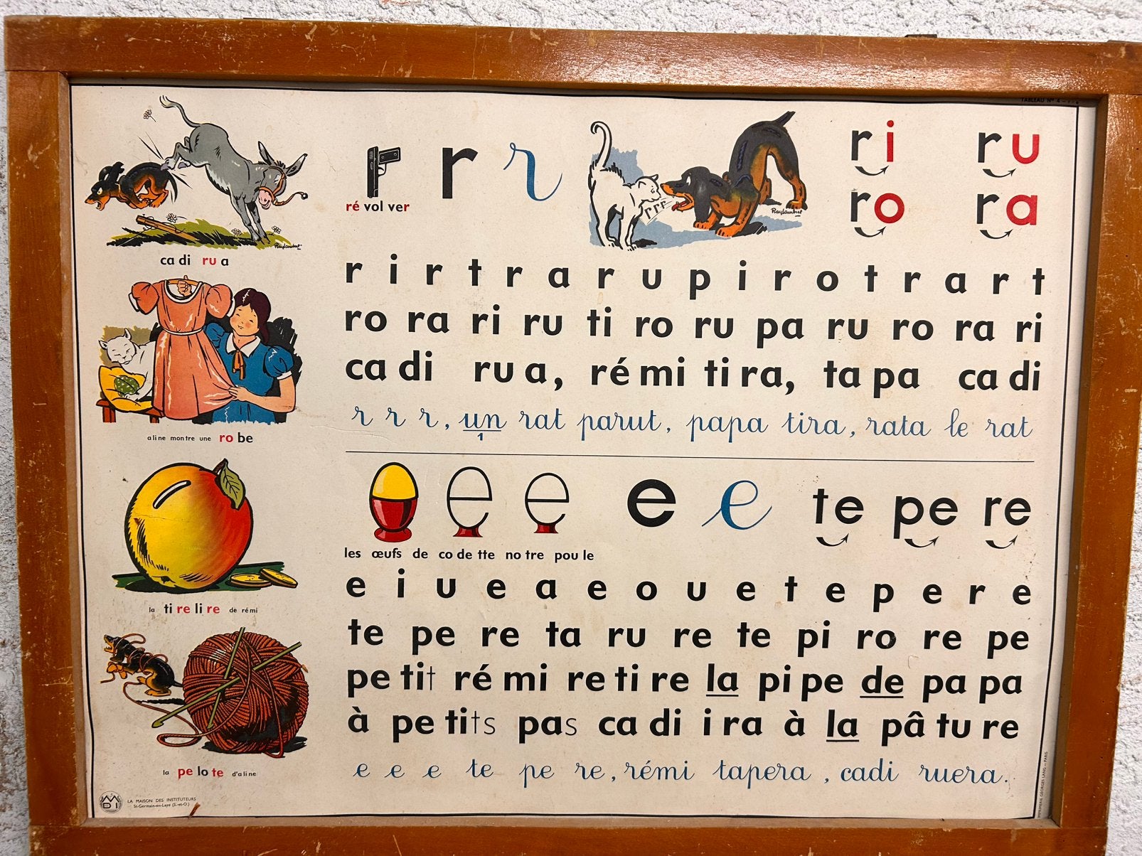 Oude schoolplaten - frans, Ophalen