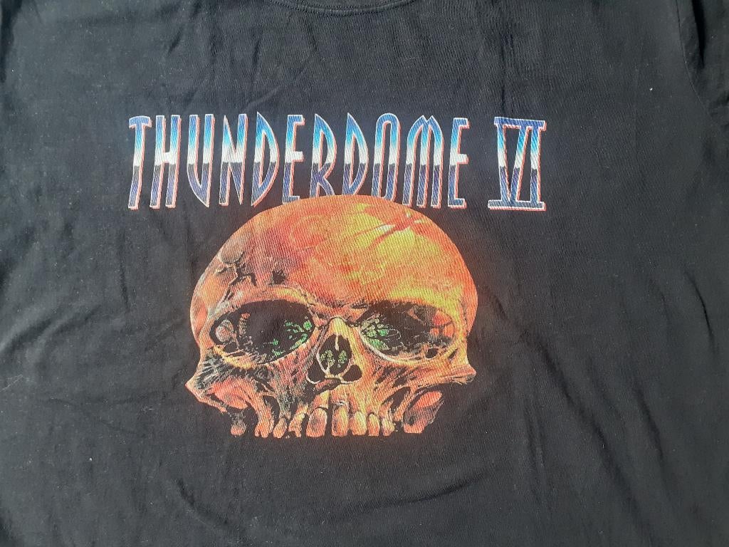 THUNDERDOME shirt, gabber, hardcore, Ophalen of Verzenden, Gedragen, Overige maten, Zwart