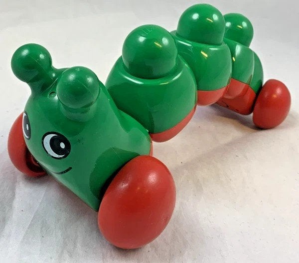 LEGO Duplo Primo Rups Groen Rood Vintage Peuter Speelgoed, Kinderen en Baby's, Overige thema's, Verzenden, Overige typen, Zo goed als nieuw
