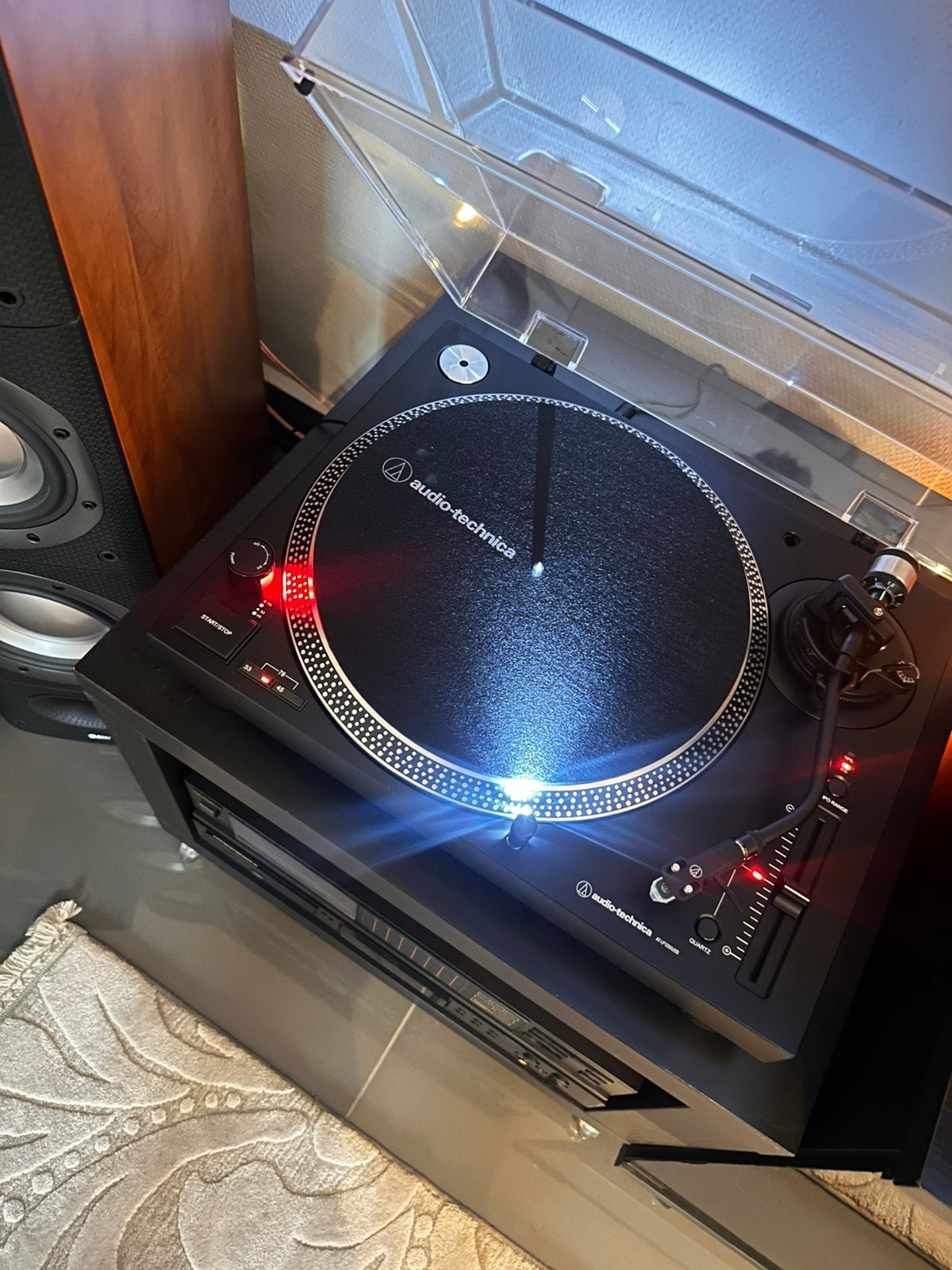 Audio-Technica AT-LP120XUSB Direct-Drive Platenspeler, TV, Hi-fi & Vidéo, Tourne-disques, Autres marques, Réglage pitch, Tourne-disque