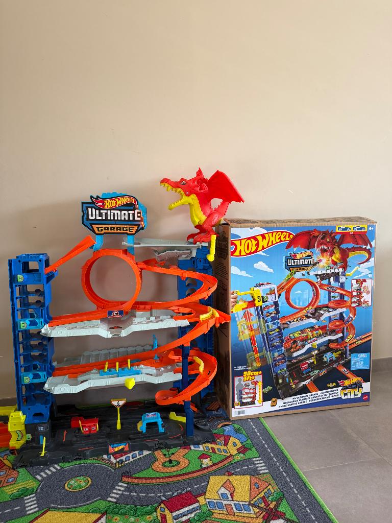 Hot Wheels City Ultimate Garage, Enlèvement, Comme neuf, Circuit, Hot Wheels