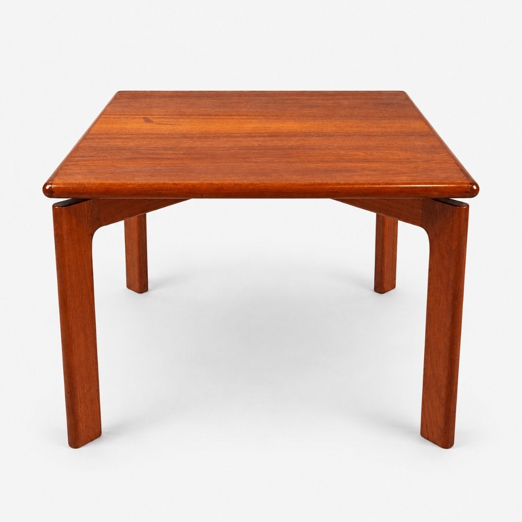 Vintage Deense salontafel teak, Ophalen, Gebruikt, Vierkant, Vintage