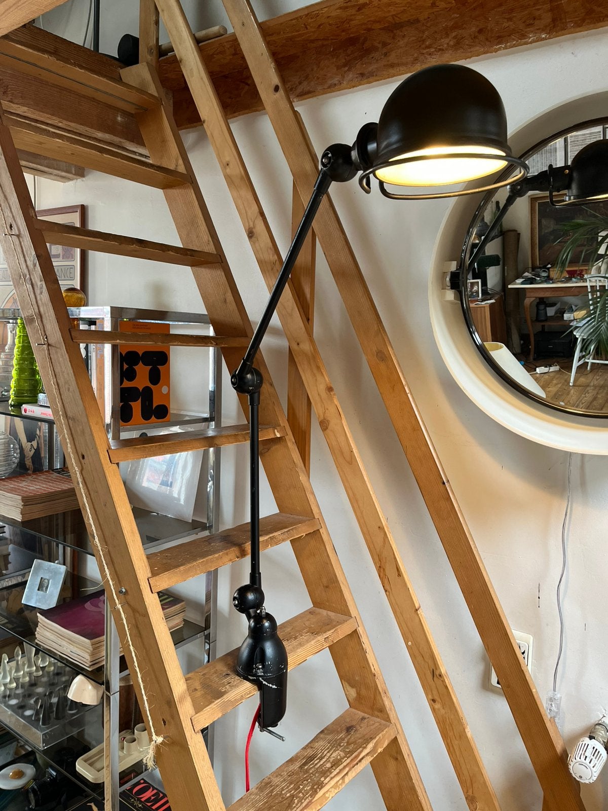 Lampe industrielle Jieldé loft 70/80s, Maison & Meubles, Enlèvement ou Envoi, Comme neuf