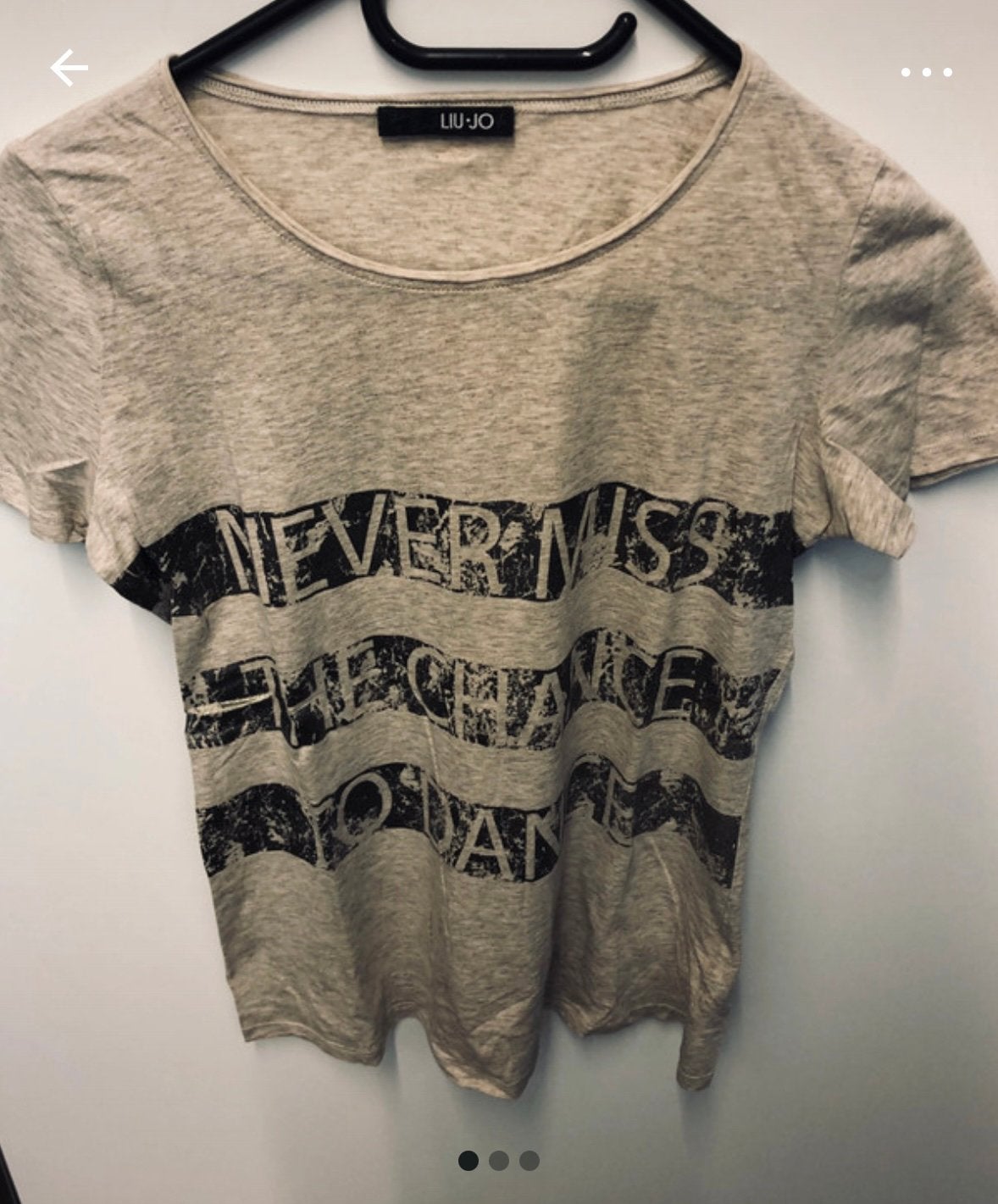 Beige t-shirt van Liu Jo, Beige, Ophalen of Verzenden, Zo goed als nieuw, Korte mouw