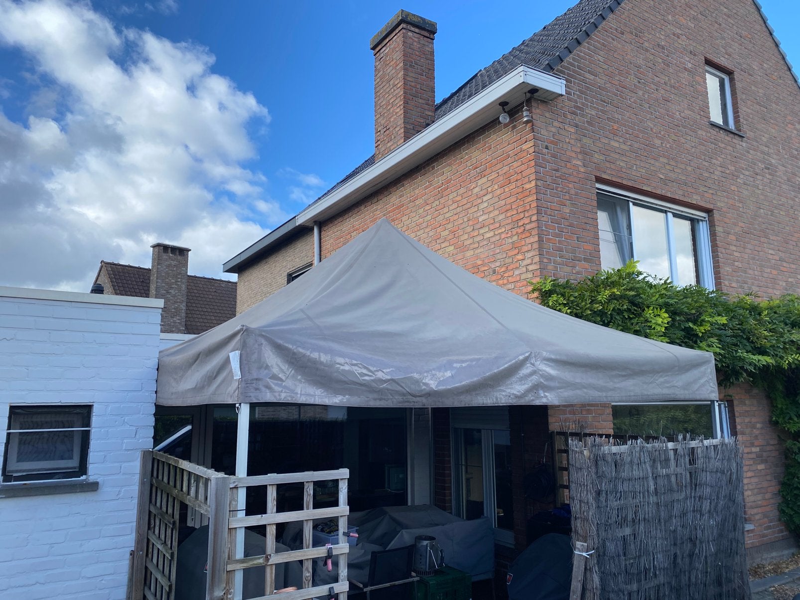 Alu Easy-Up Vouwtent / Harmonicatent (4x4 meter) m, Ophalen, Zo goed als nieuw