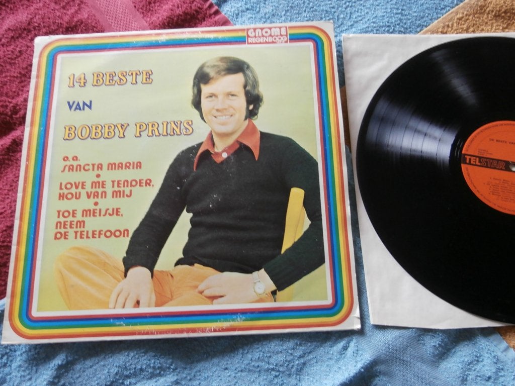 LP - Bobby Prins - 14 Beste Van Bobby Prins., CD & DVD, Vinyles | Néerlandophone, Enlèvement ou Envoi, Pochette photo, Pop, LP