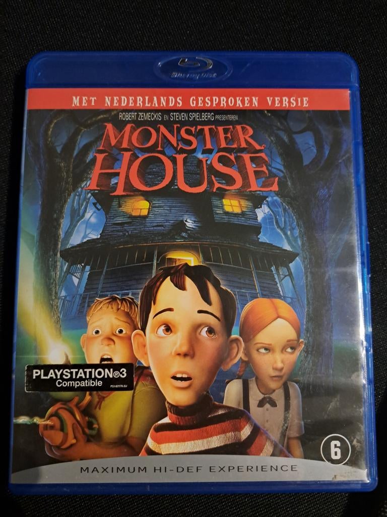 Blu ray Monster house, Cd's en Dvd's, Blu-ray, Ophalen, Zo goed als nieuw, Kinderen en Jeugd