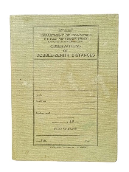 Carnet de terrain d’observation d'origine US 1935, Collections, Enlèvement ou Envoi
