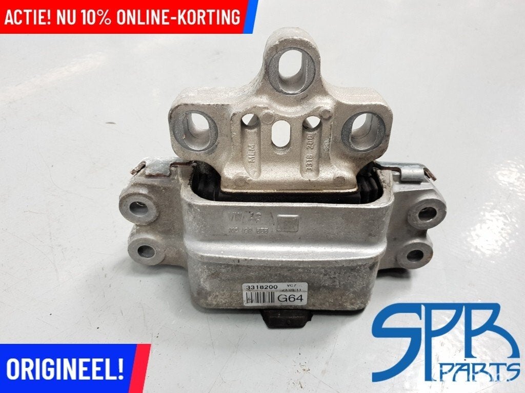 Motorsteun VW AUDI A3 SKODA SEAT BAKZIJDE 1K0199555AR LINKS, Gebruikt, Volkswagen, Ophalen of Verzenden, Volkswagen