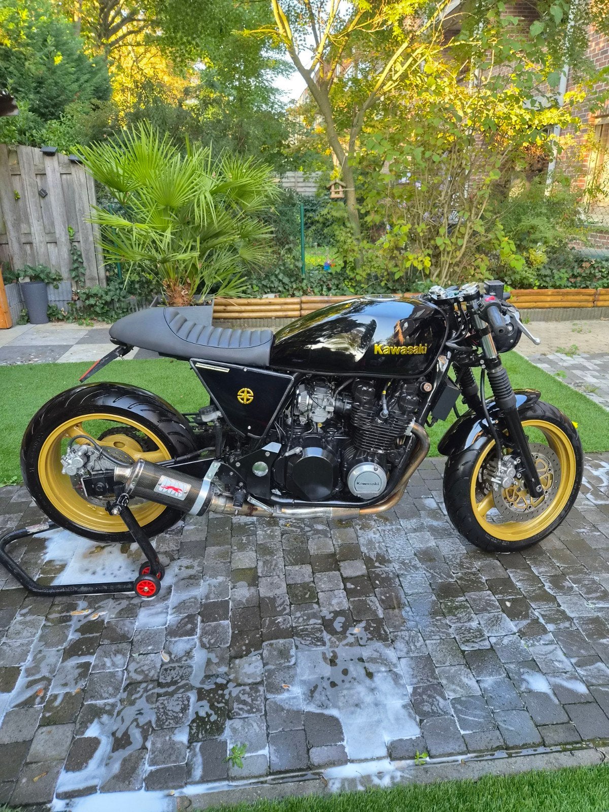 TE KOOP – UNIEKE KAWASAKI ZR750 CAFÉ RACER – BJ. 1998!, 750 cc, 4 cilinders, Handgeschakeld, Minimaal motorrijbewijs A1