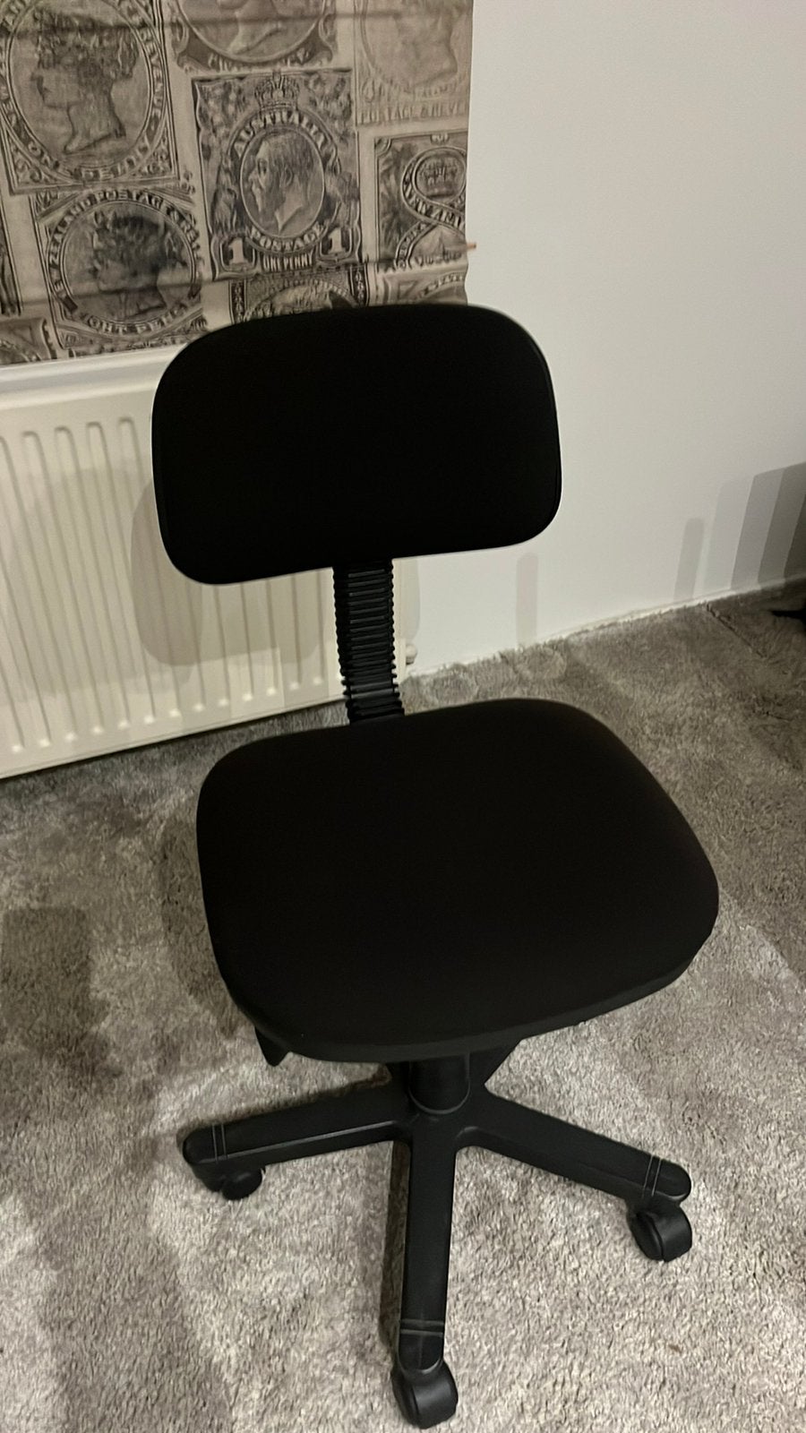 Chaise de bureau tissu fonce, Enlèvement, Utilisé, Noir, Chaise de bureau