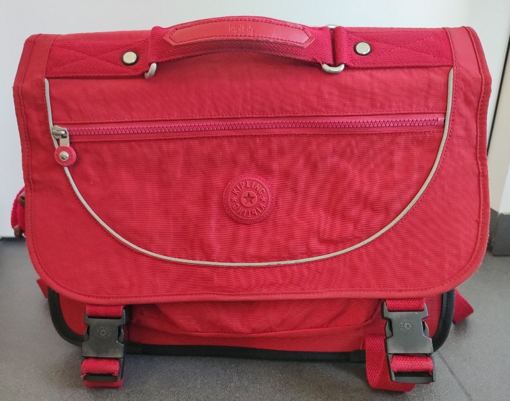 Mooie rode boekentas Kipling Preppy, Bijoux, Sacs & Beauté, Sacs | Cartables, Rouge, 30 à 40 cm, Enlèvement, Utilisé