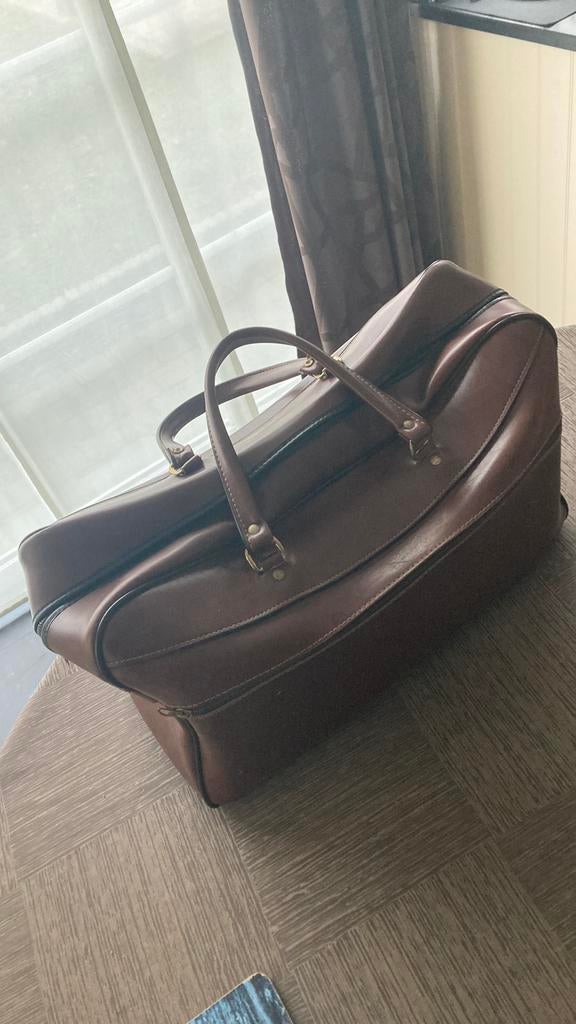 Vintage reistas boodschappentas, Handtassen en Accessoires, Tassen | Reistassen en Weekendtassen, Ophalen, Zo goed als nieuw