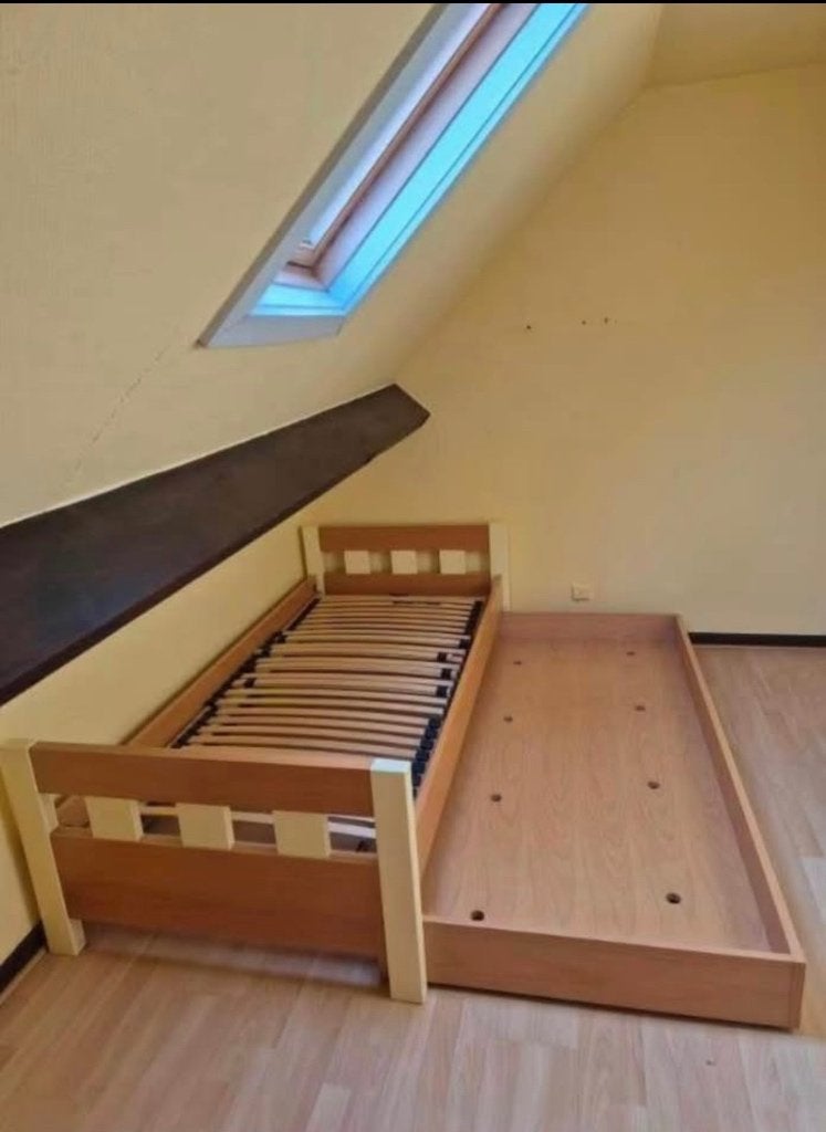 1 persoonsbed met bak, Kinderen en Baby's, Ophalen, Jongetje of Meisje, Eenpersoonsbed, Overige typen