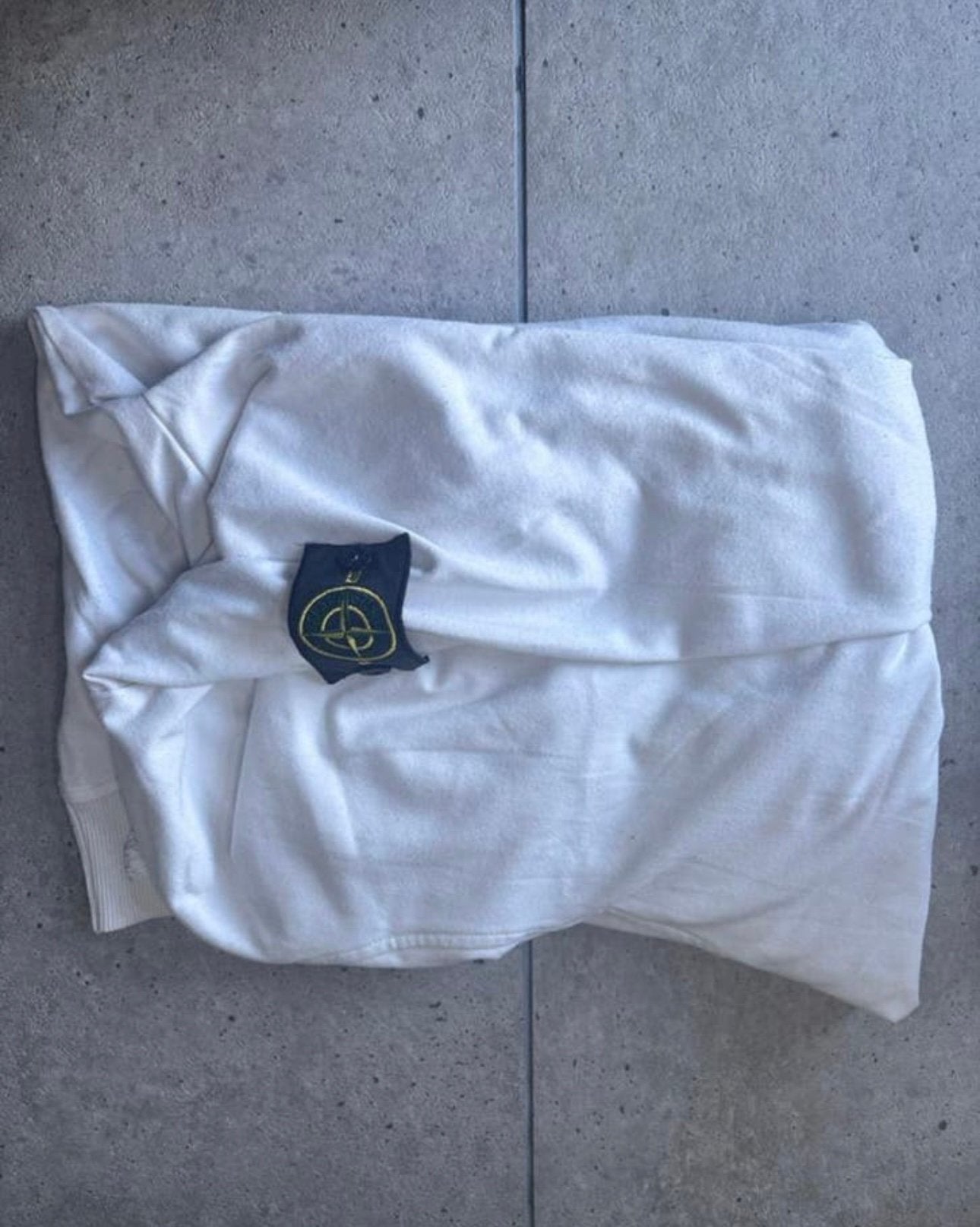 Stone Island Hoodie Wit Maat M, Ophalen of Verzenden, Zo goed als nieuw, Maat 48/50 (M), Wit