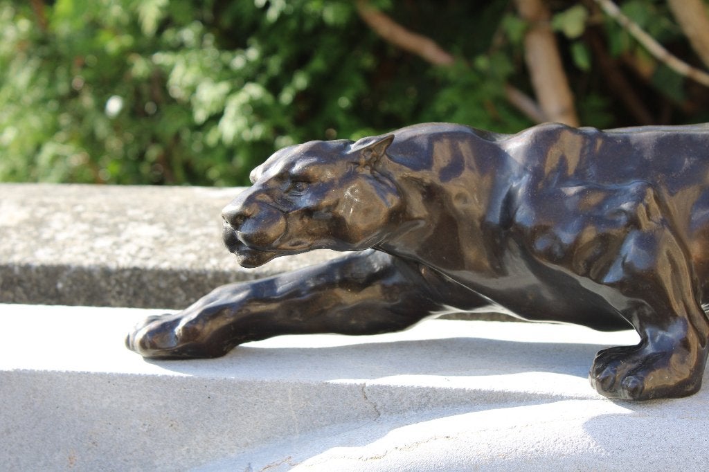 une panthère en bronze , long : 60 cm !, Enlèvement ou Envoi, Neuf