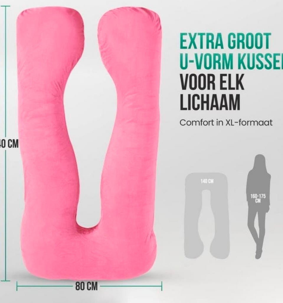 Zwangerschapkussen U-Vorm kussen, Huis en Inrichting, Ophalen, Zo goed als nieuw