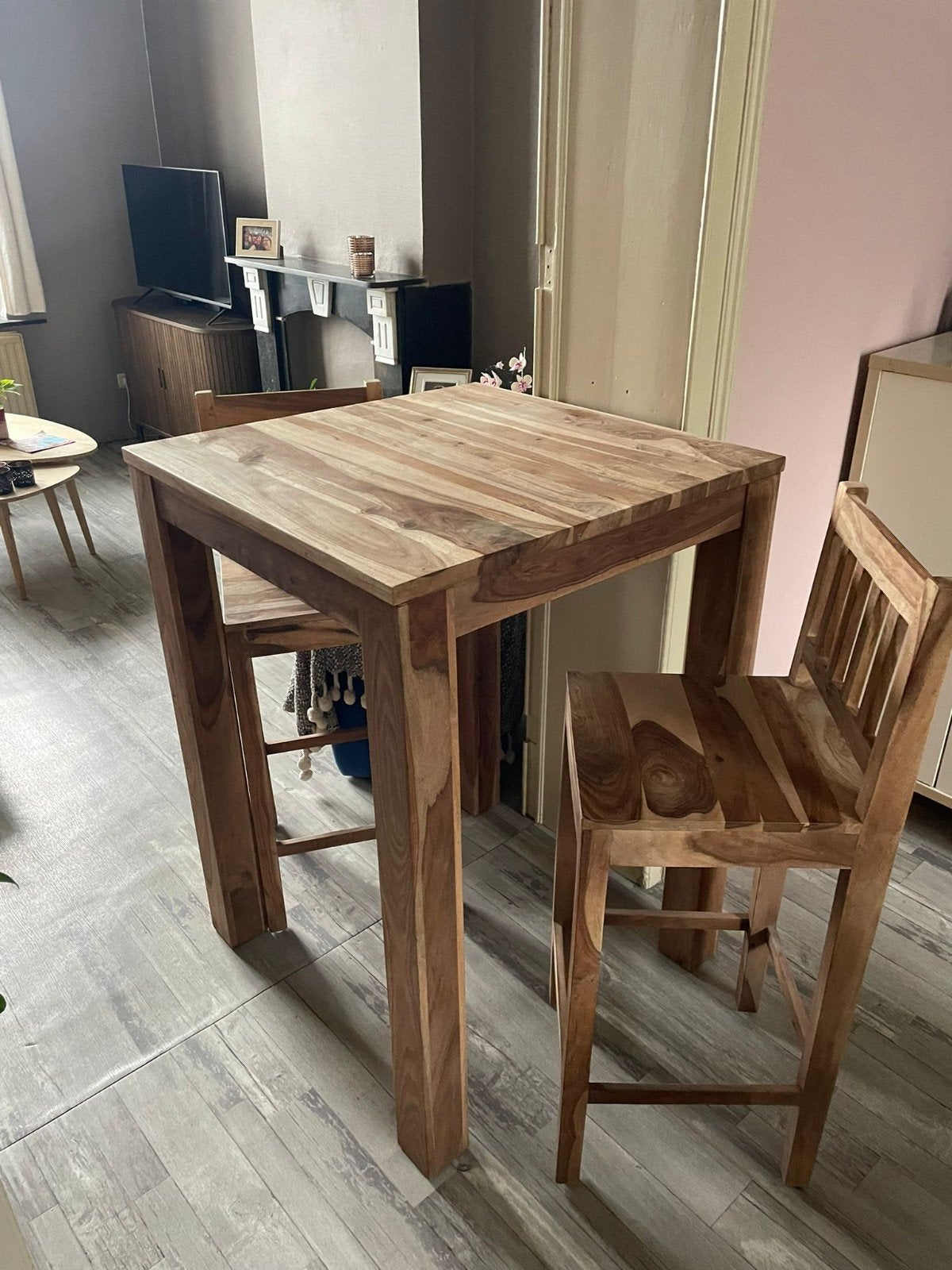 Table haute avec 2 chaises, Enlèvement