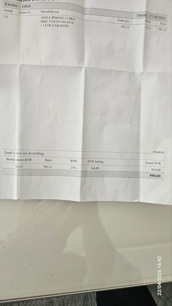 IPHONE 15 PRO, Télécoms, Téléphonie mobile | Apple iPhone, Enlèvement ou Envoi, IPhone 15