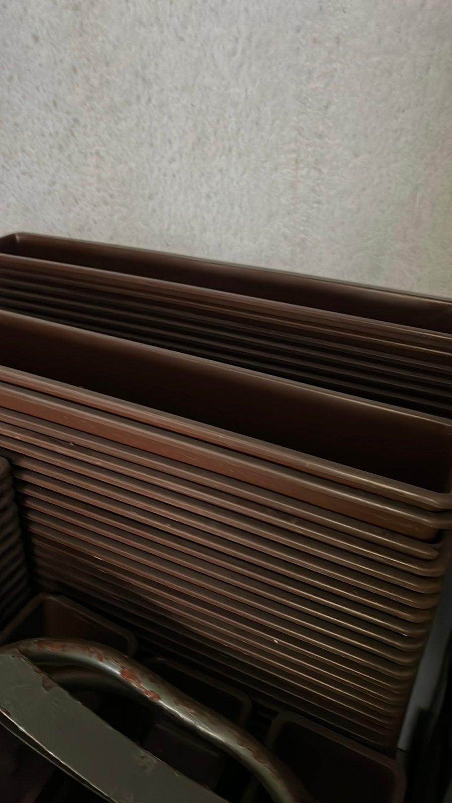 Kunststof Bloembakken 1 meter, Tuin en Terras, Bloembakken en Plantenbakken, Ophalen, Zo goed als nieuw, Rechthoekig, Kunststof