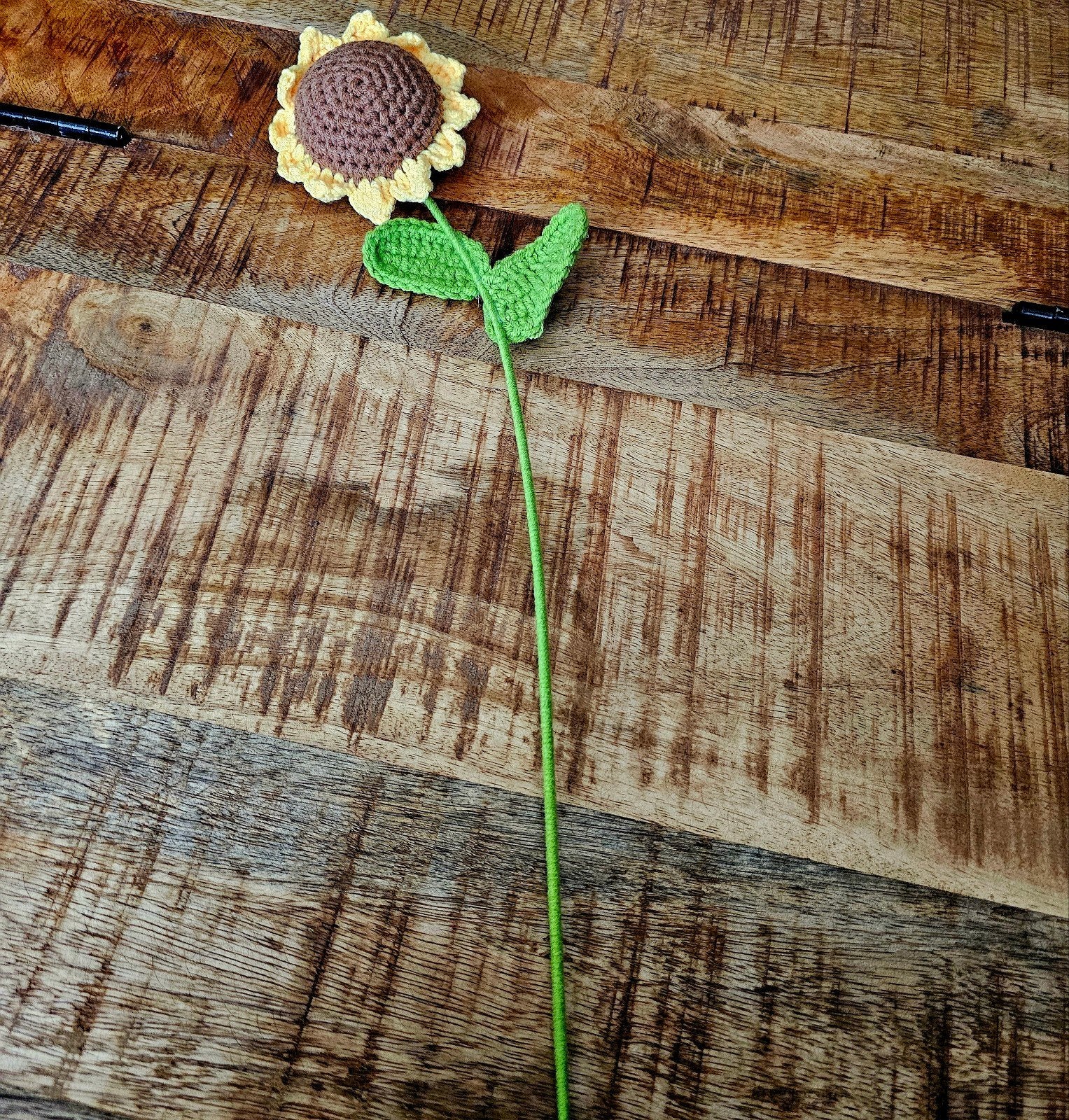 Gehaakte zonnebloem, Tuin en Terras, Ophalen of Verzenden