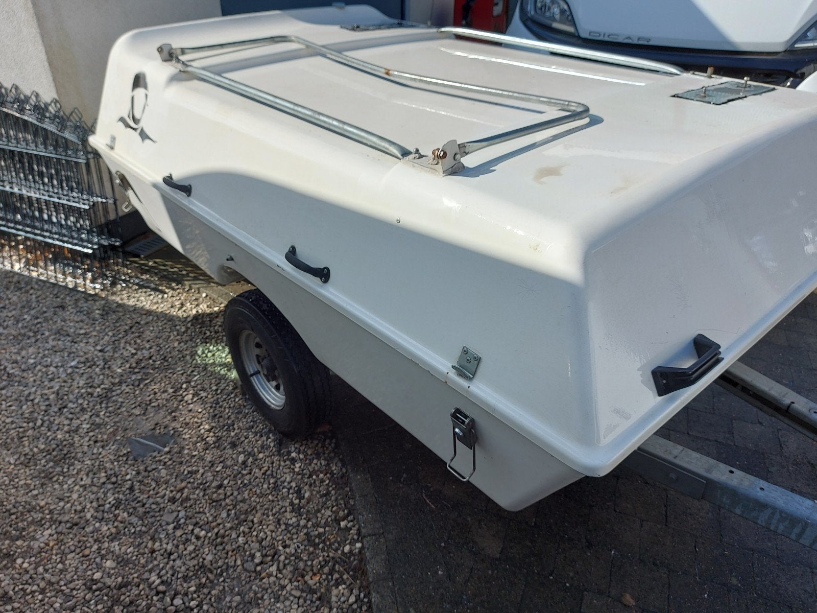 superleuke afsluitbare lichtgewicht aanhangwagen 225x145x65, Ophalen, Gebruikt