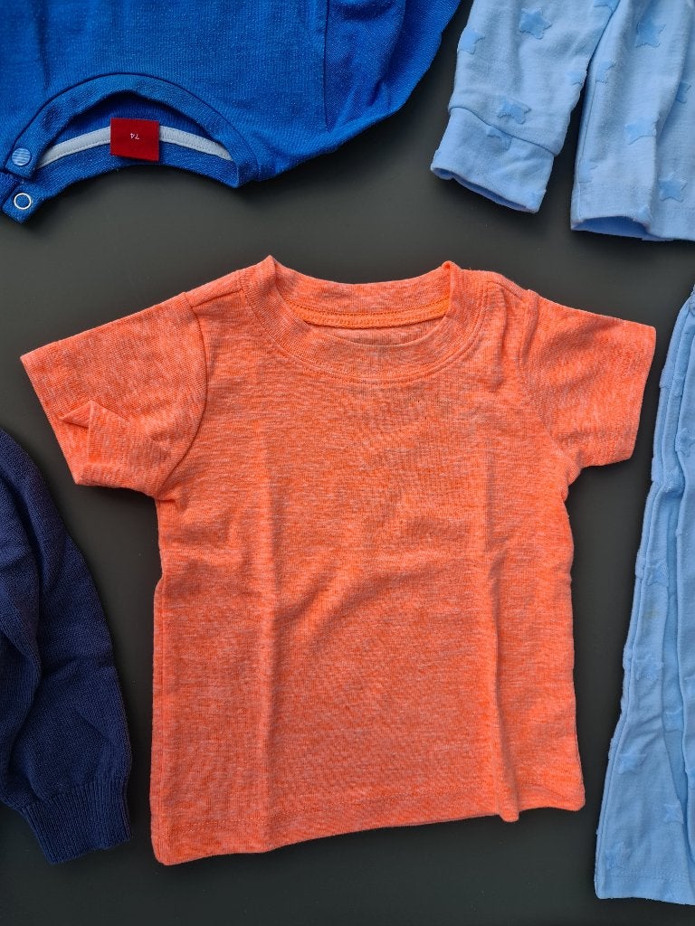 oranje t-shirt 12m 80cm, Kinderen en Baby's, Babykleding | Maat 80, Ophalen, Zo goed als nieuw
