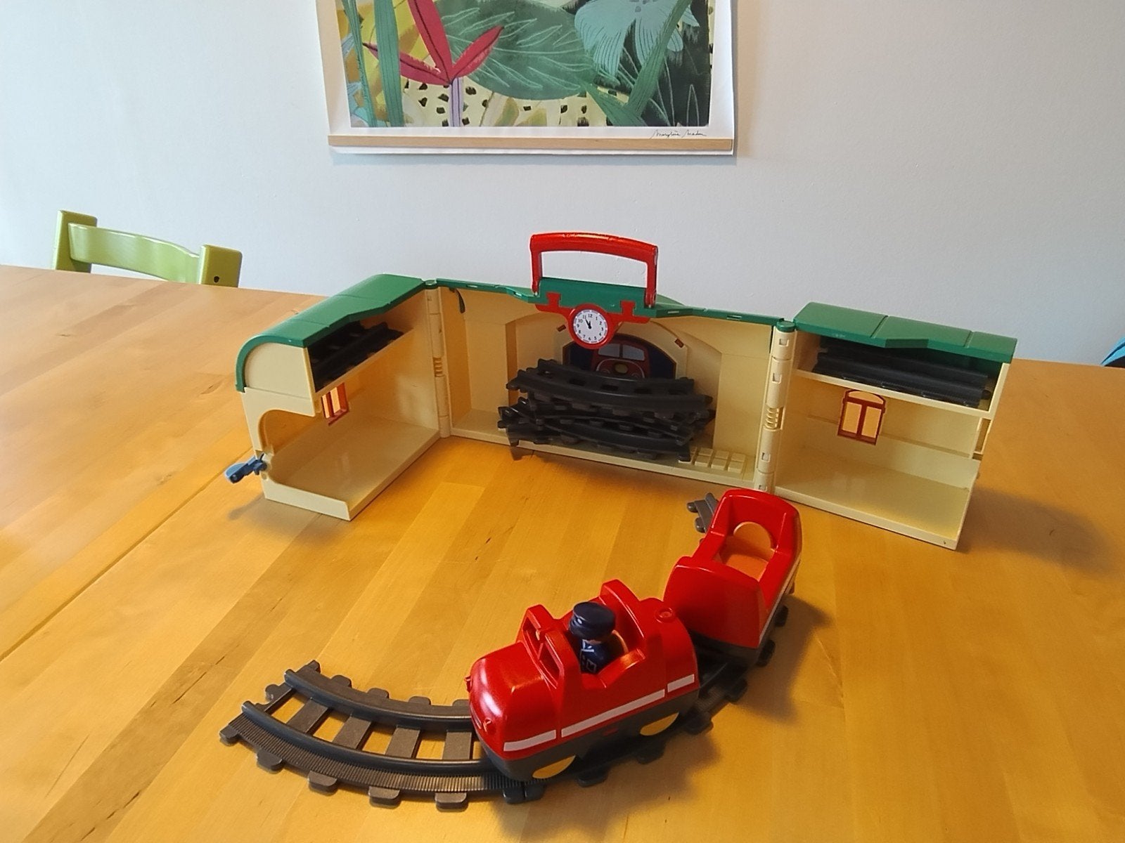 Verplaatsbare trein en station van Playmobil, Ophalen, Gebruikt
