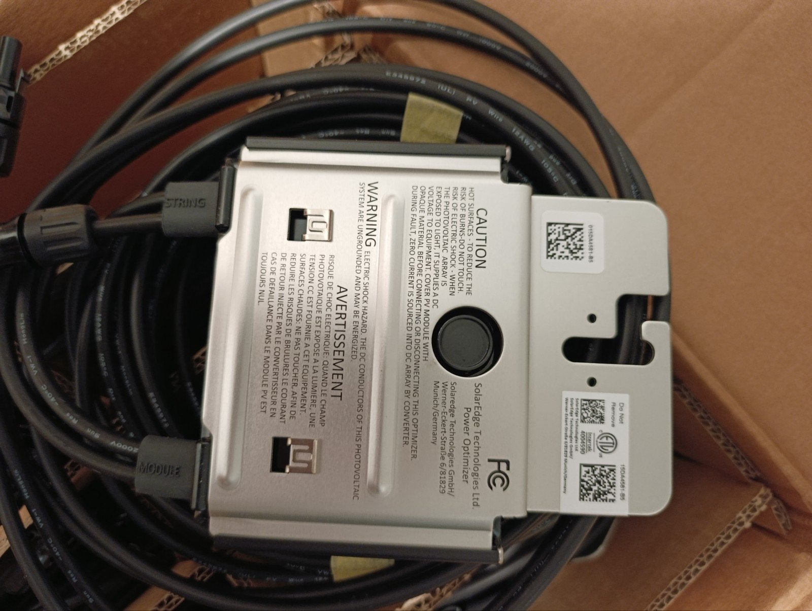 Solar Edge power optimizer, Ophalen, Omvormer