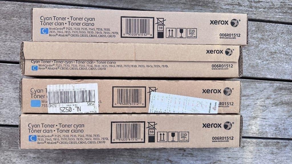 4x originele Xerox 006R01512 Cyan toner – nieuw, Enlèvement, Neuf, Toner, Xerox