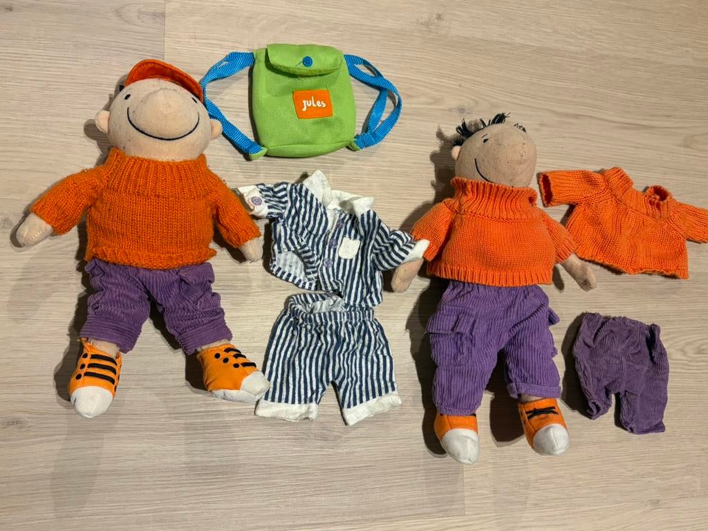 Set Jules poppen, Kinderen en Baby's, Ophalen, Gebruikt