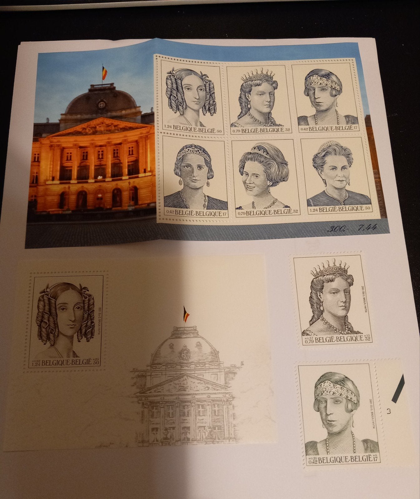 Belgische Dynastie blok 89 / 6 Belgische Koninginnen, Ophalen of Verzenden, Onbeschreven