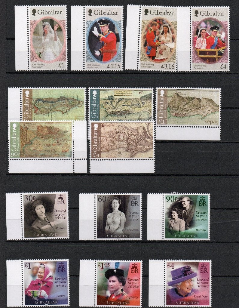 Gibraltar volledig jaar 2021, Postzegels en Munten, Ophalen of Verzenden, Postfris