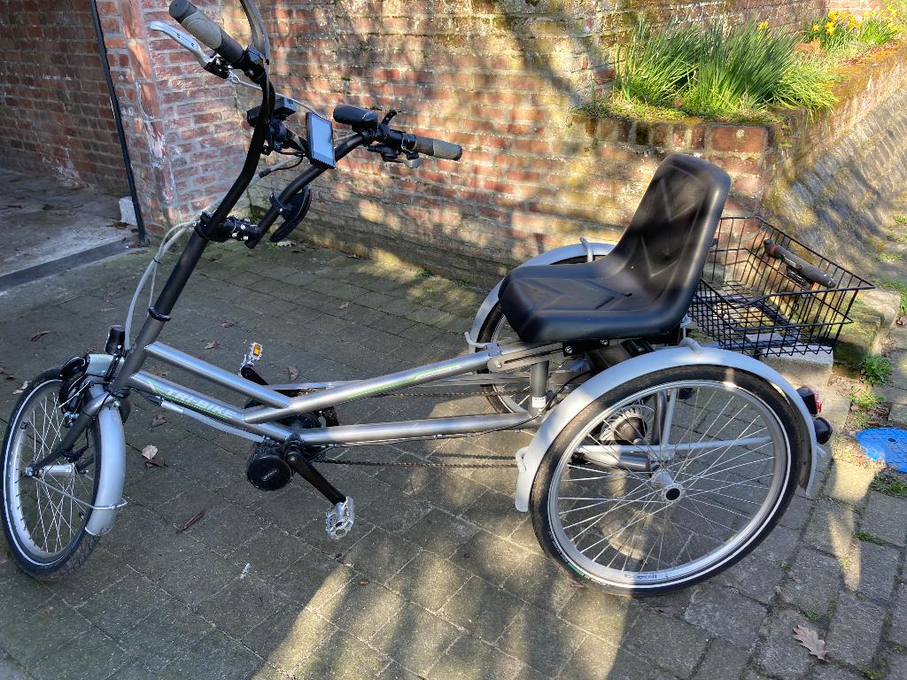 Electrische driewieler volwassenen, Fietsen en Brommers, Ophalen, Zo goed als nieuw, Verstelbare zitting