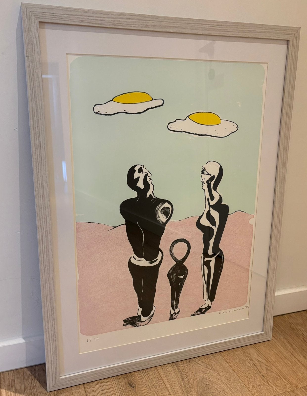 Litho gesigneerd en genummerd Kamagurka, Antiek en Kunst, Gesigneerd, Ophalen of Verzenden, Lithografie
