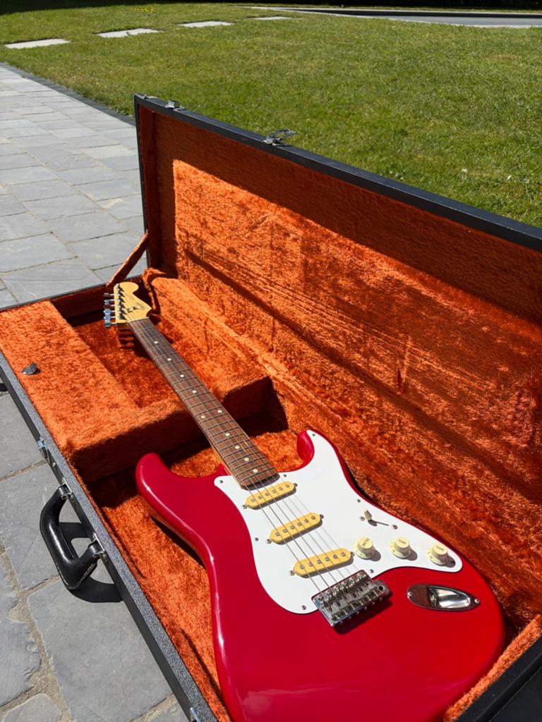 Fender stratocaster MIJ 1989 torino red ,zeer goede conditie, Muziek en Instrumenten, Snaarinstrumenten | Gitaren | Elektrisch
