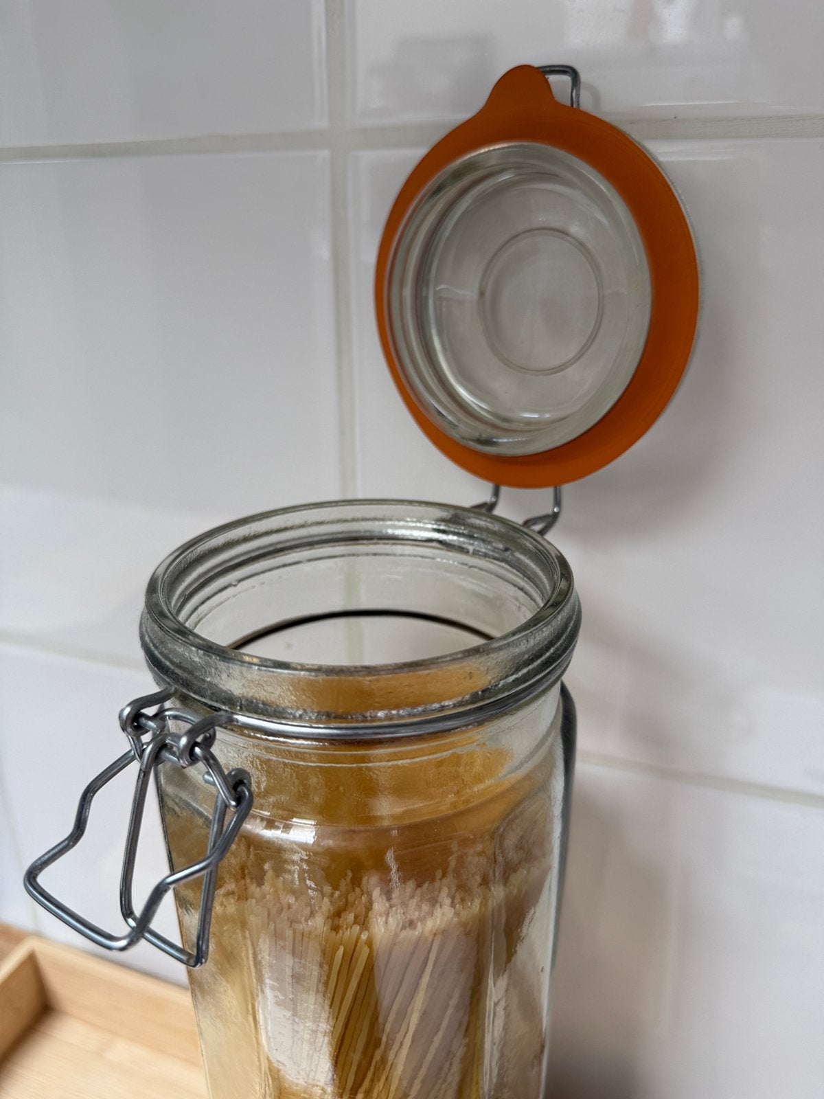 Glazen Weckpot/ Voorraadpot, Huis en Inrichting, Vaatwasserbestendig, Ophalen, Zo goed als nieuw, Glas