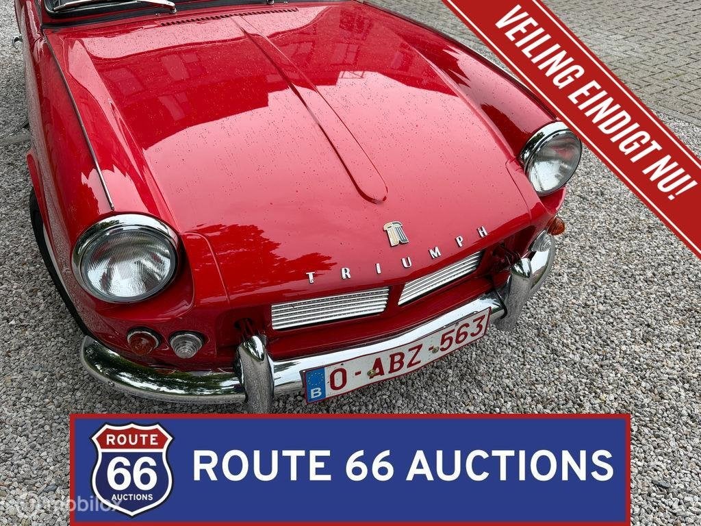 Triumph Spitfire 4 Mk1 | 1963 | Route 66 Auctions, Autos, Oldtimers & Ancêtres, Achat, Entreprise, Boîte manuelle, Triumph