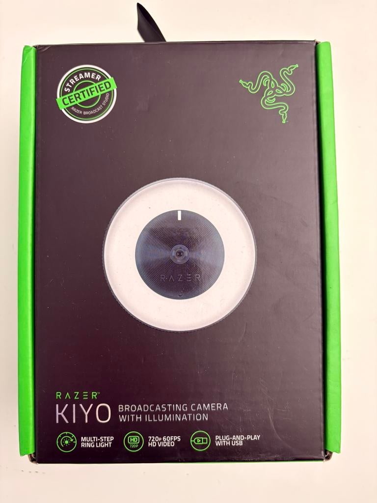 Razer Kiyo streaming camera met ringlamp, Ophalen, Zo goed als nieuw