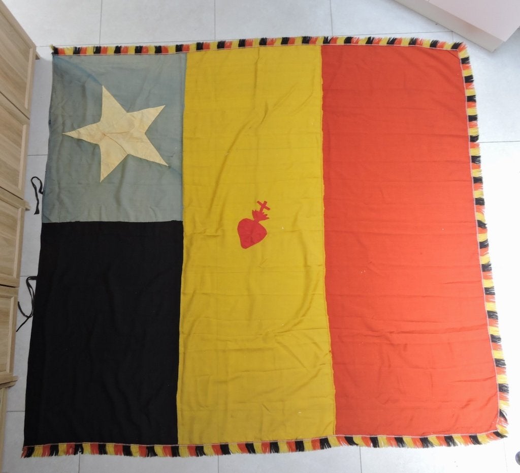 1950 VLAG GOUVERNEUR-GENERAAL  BELGISCH CONGO Origineel, Verzamelen, Ophalen of Verzenden, Rijkswacht