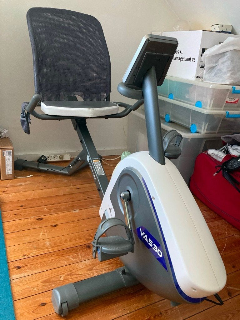 Vélo d'appartement Domyos, Sports & Fitness, Appareils de fitness, Jambes, Enlèvement, Utilisé, Vélo d'appartement