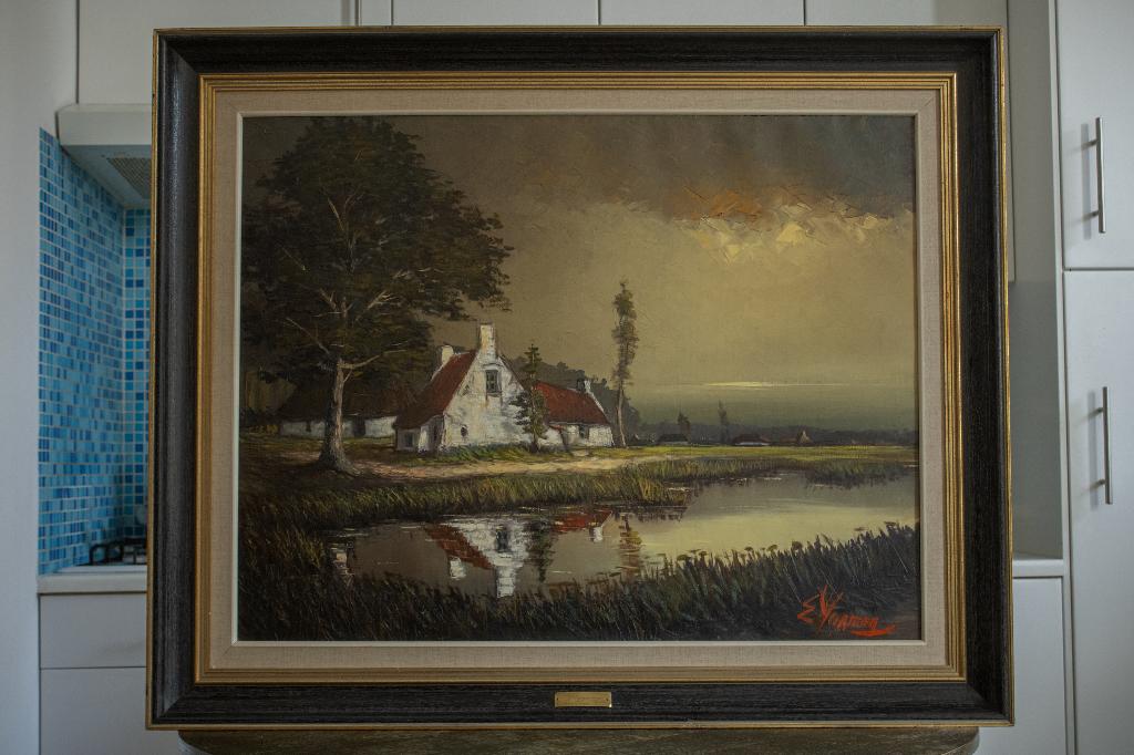 Oil painting By Edgard Heirman 1976, Olieverf Schilderij, Antiek en Kunst, Ophalen