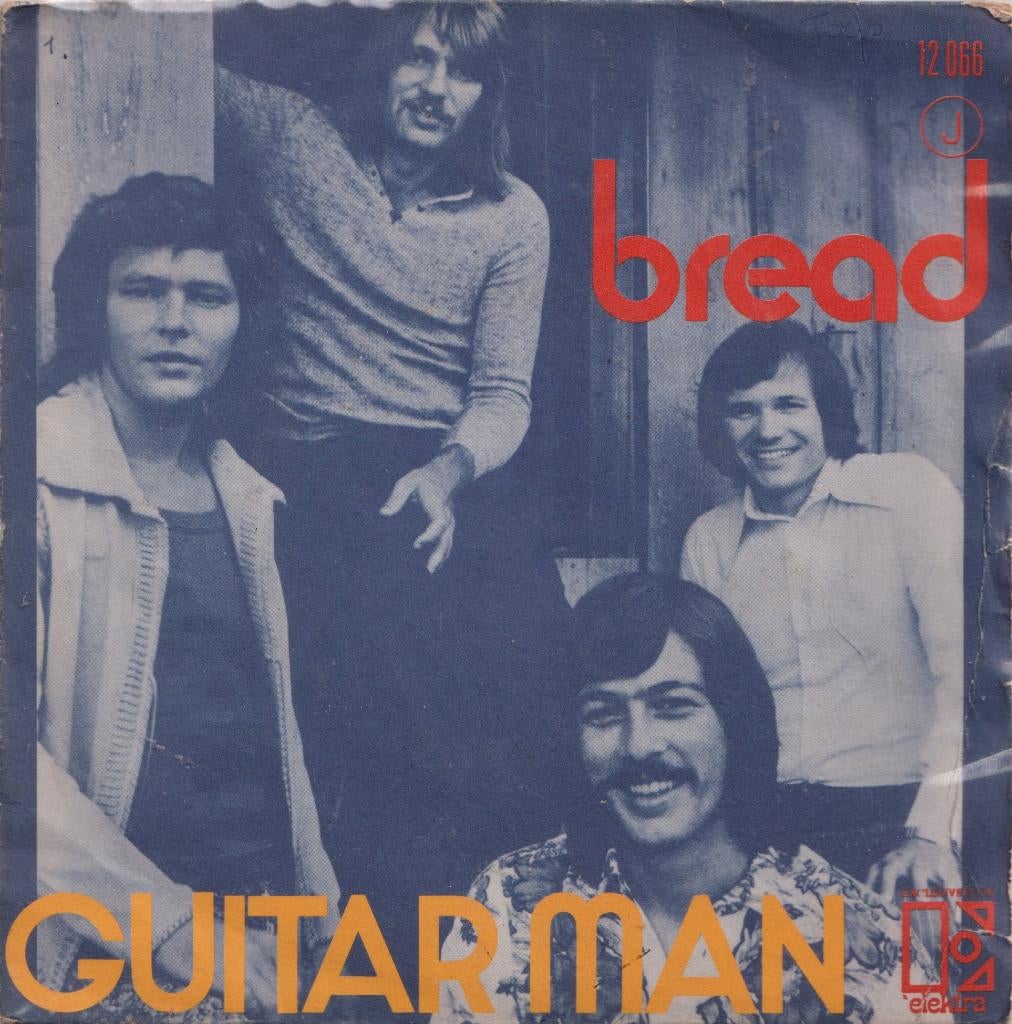 Bread – Guitar man / Just like yesterday - Single, Enlèvement ou Envoi, Single, Utilisé, Pop