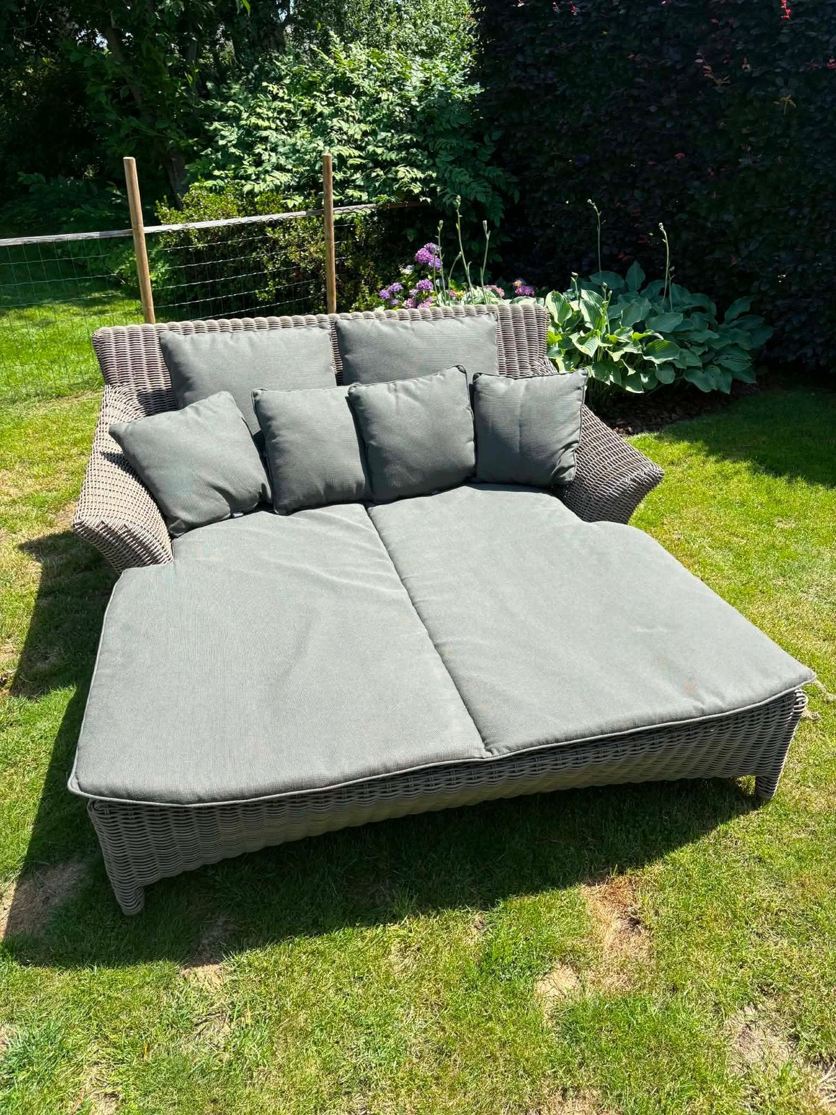 4 Seasons Outdoor ligbed / lounge sofa - tuinmeubel, Jardin & Terrasse, Chaises longues, Comme neuf, Osier, Mobile, Enlèvement