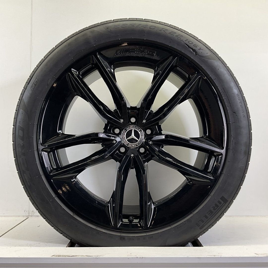MERCEDES GLE SET VELGEN + ZOMERBANDEN 22 INCH, Pneus et Jantes, 285 mm, Véhicule de tourisme, Pneus été