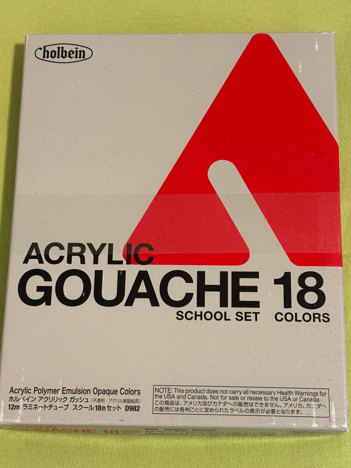Holbein acrylic gouache set NIEUW, Hobby & Loisirs créatifs, Peinture, Envoi, Neuf