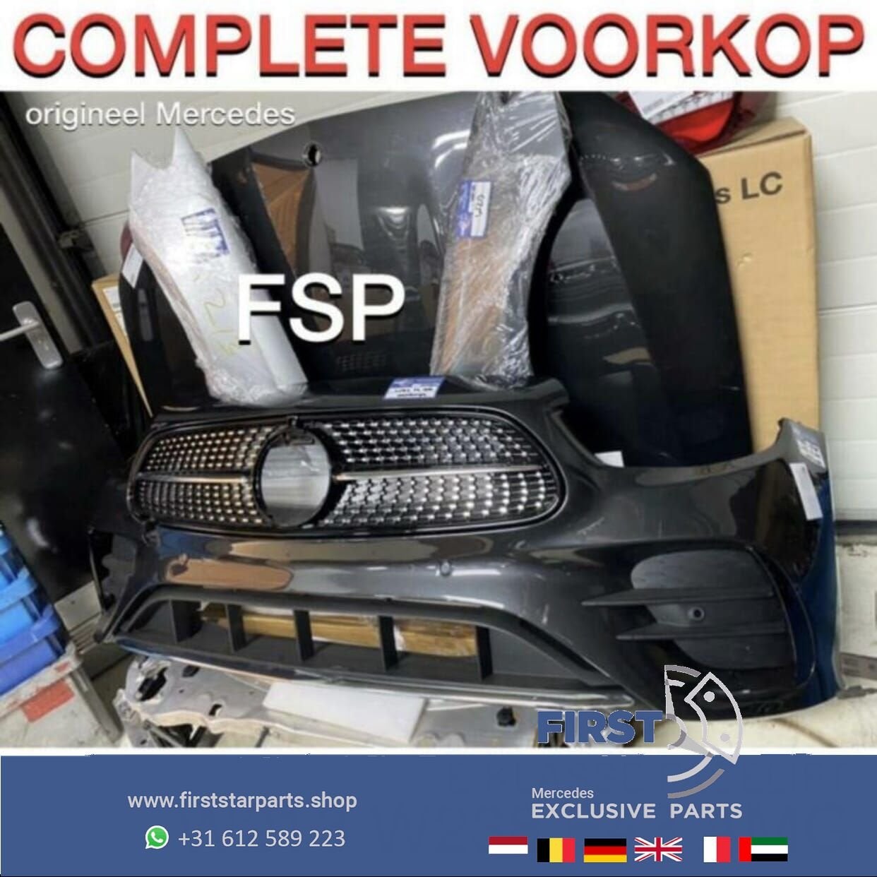 W213 S213 W238 FACELIFT 43 AMG VOORKOP Mercedes E Klasse 202, Utilisé, -, Avant, -