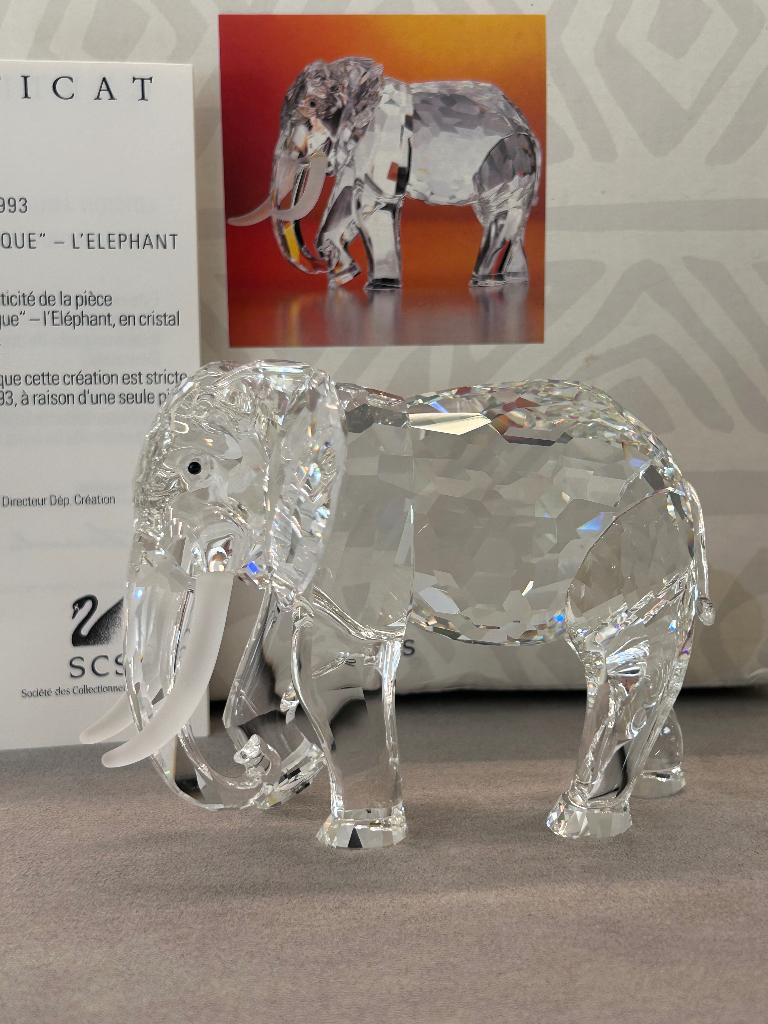 Swarovski SCS 1993 Olifant, Jaarstuk, Verzamelen, Swarovski, Nieuw, Figuurtje, Ophalen of Verzenden
