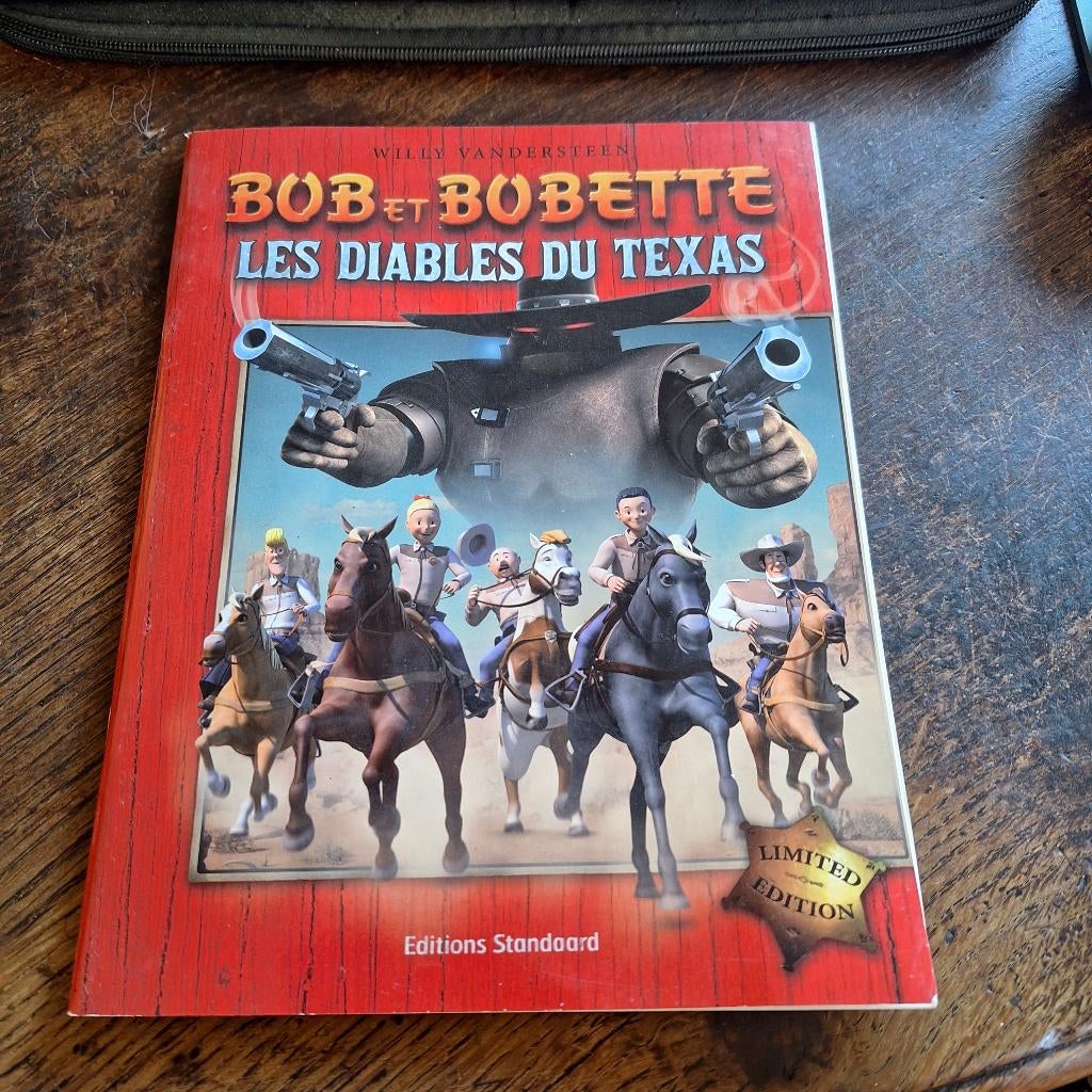 BOB EN BOBETTE DE DUIVELS VAN TEXAS + POSTER, Gelezen, Verzenden, Willy Vandersteen, Eén stripboek