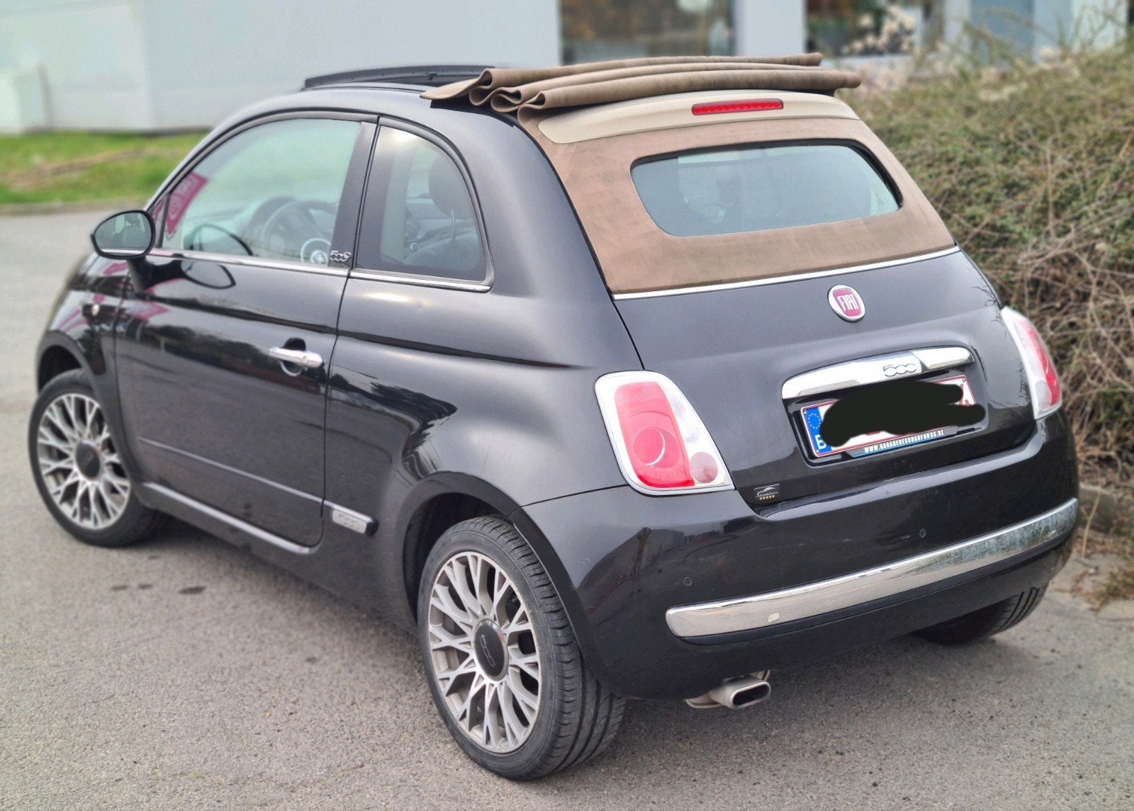 fiat 500 cabrio 1.2benz cuir rouge 170mkm 2014. 4700€, Autos, Fiat, Cuir, Euro 5, Achat, Cabriolet